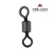 10 x MIKADO ROLLING SWIVEL schwarz matte Tönchenwirbel Karpfenwirbel #8