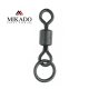 10 MIKADO Rollwirbel mit Ring Karpfenwirbel #8 Rolling Swivel