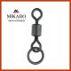 10 MIKADO Rollwirbel mit Ring Karpfenwirbel #11 Rolling Swivel