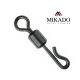 10 x MIKADO QUICK CHANGE SWIVEL schwarze Wirbel Karpfenwirbel #8