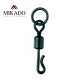 10 x MIKADO QUICK CHANGE SWIVEL WITH RING schwarze Karpfenwirbel #8