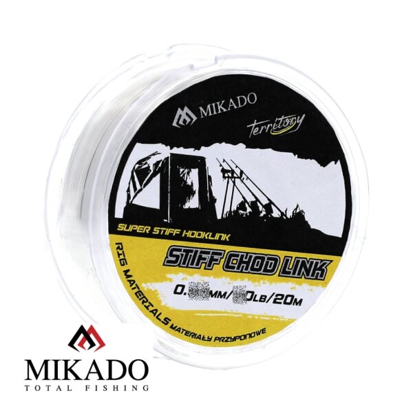 20m MIKADO Stiff Chod Link Ø0,50/20lbs Chod Rig Vorfachmaterial