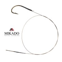 2 x Stahlvorfach 30 cm mit Haken # 2/0 und Schlaufe...