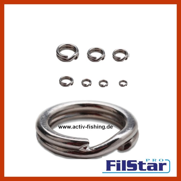 26 Stück Edelstahl Sprengring Split Rings Splitringe Ø4,0mm/4kg
