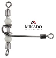 5 x MIKADO T-Seitenarm Wirbel dreiwege Kreuzwirbel mit Perlen #8-10 / 24mm / 20mm