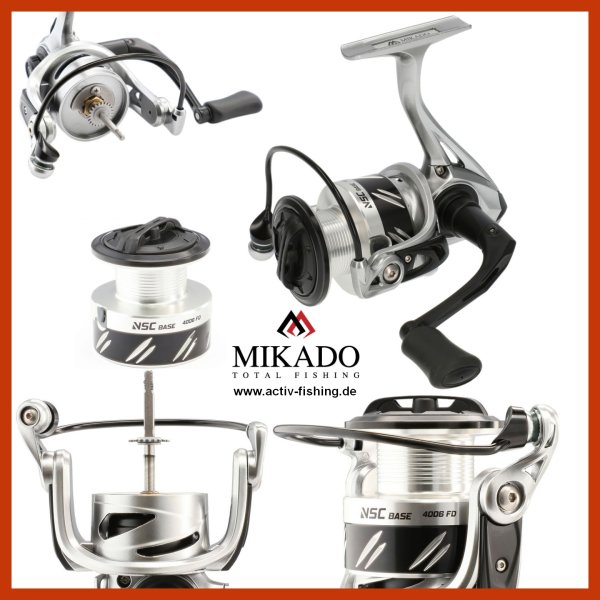 MIKADO NSC 4006 Spinning Reel leichte (279g) Spinnrolle Angelrolle 5.0:1-6 Lager