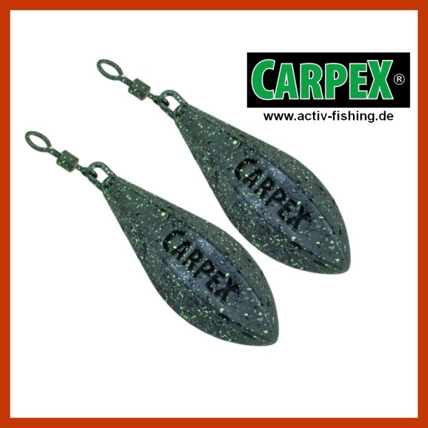 2x CARPEX Long Cast Lead Stealth Distance Blei Karpfenblei 4,00oz / 112g