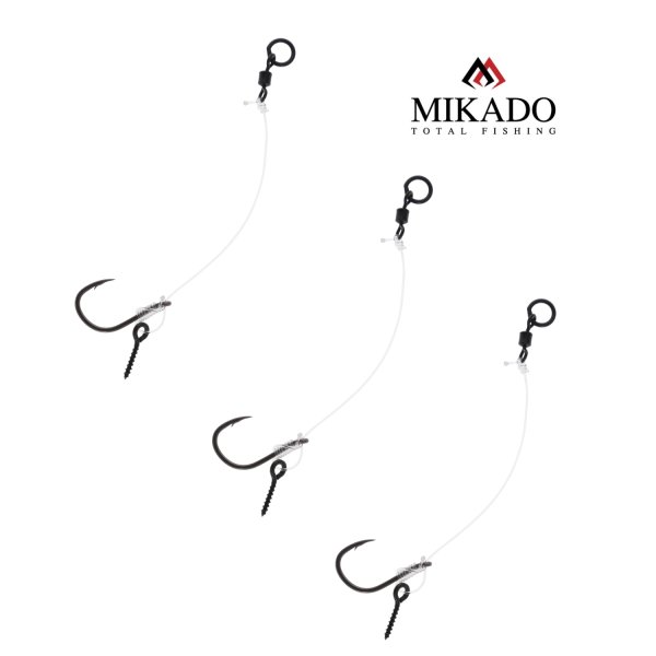 3 x MIKADO CHOD RIG ca. 8cm /20lbs fertige Pop Up Carp Montage #4