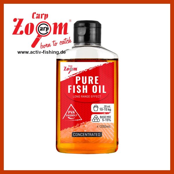 200ml CARP ZOOM FISH OIL Fischöl für Angelfutter und Boilies