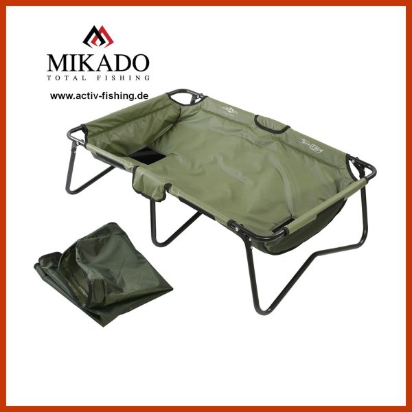 MIKADO TERRITORY stabile kompakte Abhakmatte Cradle Mat 100 x 65cm mit Abdeckung