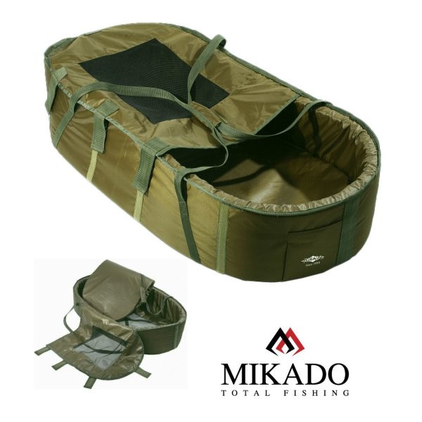 MIKADO kompakte Abhakmatte Cradle 104x50x22 cm mit Abdeckung gepolsterte Einlage
