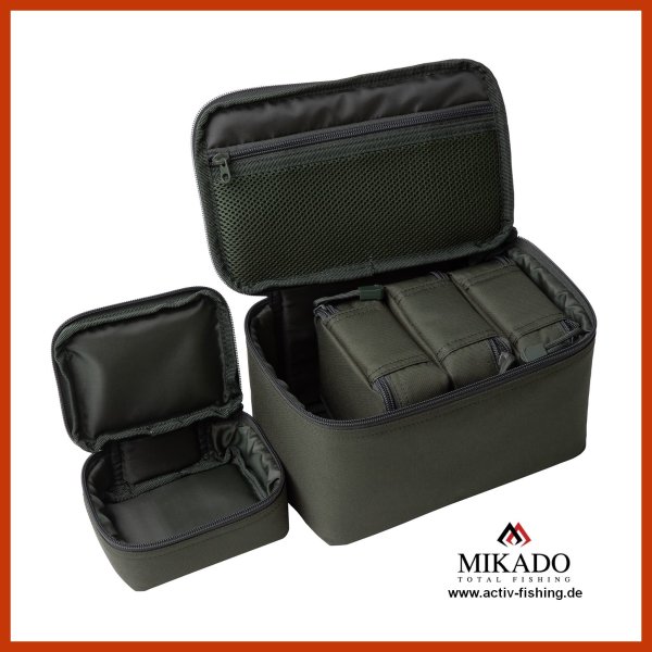 MIKADO ENCLAVE CARP 1+ 4 Set Kleinteile Tackle Box Organizer Backpack 25x16x15cm