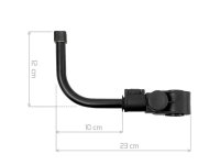 DELPHIN ATOMA MULTI ARM 12 x10cm(23cm) Rutenablage Rutenhalter für Ø D25/30/36mm