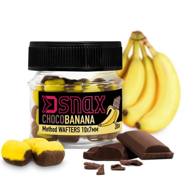20g 10x7mm SNAX WAFTER KÖDER Pop Up Mini Boilie Schoko Banane