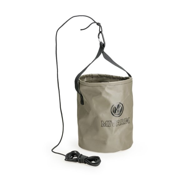 MIVARDI 7L faltbarer Wassereimer Futtereimer Water Bucket mit Seil Bait Bucket
