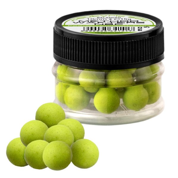 15g CARP ZOOM 10mm METHOD WAFTERS NBC Miniboilie Feederboilie fluo green