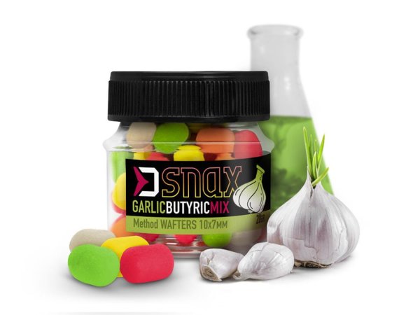 20g 10x7mm SNAX WAFTER Multicolor Mini Boilie Garlic Butyric