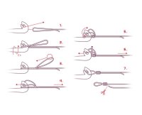 2 Stk. DELPHIN Schlaufenbinder mit Hakenlöser Loop Tyer Tool Bindewerkzeug Large