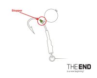 20 x DELPHIN The End  Stopper Ronnie Rig Hook Stop...