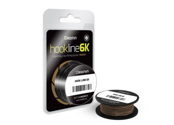 20m DELPHIN HOOKLINE 6K MUDDY braune Vorfachschnur 15lbs - 35lbs