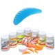 16x MIKADO 34mm blaue künstliche Bienenmaden Maden Forellenköder in Dose