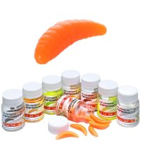 16x MIKADO 34mm Orange künstliche Bienenmaden Maden...