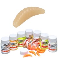 10x MIKADO 42mm Cafe Latte künstliche Bienenmaden...