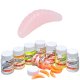 10x MIKADO 42mm Salmon Pink künstliche Bienenmaden Maden Forellenköder in Dose