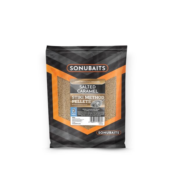 650g SONUBAITS 2mm Stiki Method Pellets SALTED CARAMEL Feeder Pellets