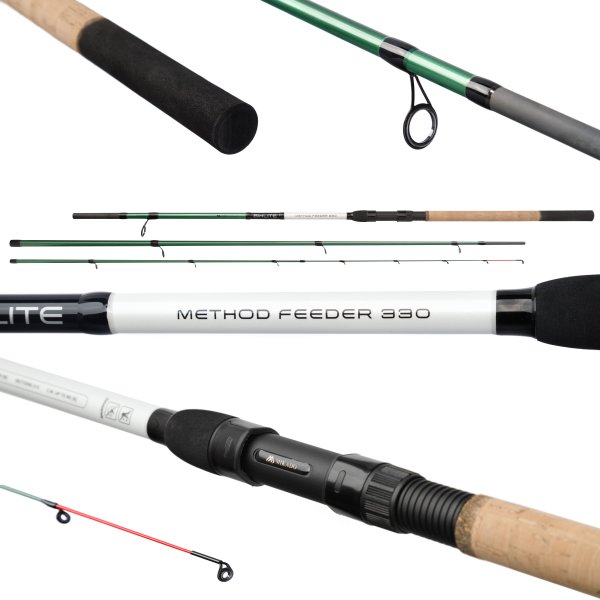 MIKADO BIXLITE METHOD FEEDER Feederrute 3,30m/229g/Wg.<80g Grundrute Feeder Rute
