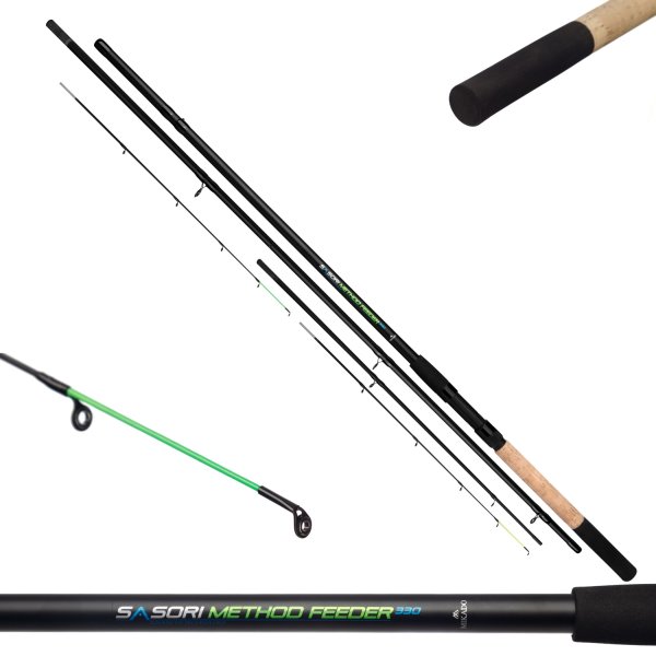 MIKADO SASORI METHOD FEEDER Feederrute 3,60m/298g/Wg.<80g Grundrute Feeder Rute