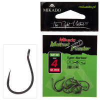 10 x MIKADO MF13 Methodfeeder Angelhaken mit Öhr...