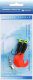 MIKADO PILK TWIST Dorschmontage Kabeljau  Twister 7,5cm/Farbe Schwarz-Rot/Hakengröße #1/0