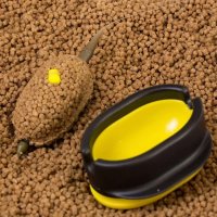 Preston Form für Grundfutter & Pellets zum Methodfeedern Quick Release Method Mould, Größe:Large (Gelb)
