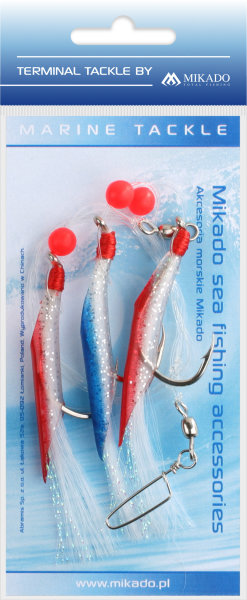 MIKADO Beifänger Paternoster Makk Hair Tube Rig 3 x Haken #6/0