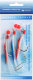 MIKADO Beifänger Paternoster Makk Hair Tube Rig 3 x Haken #6/0