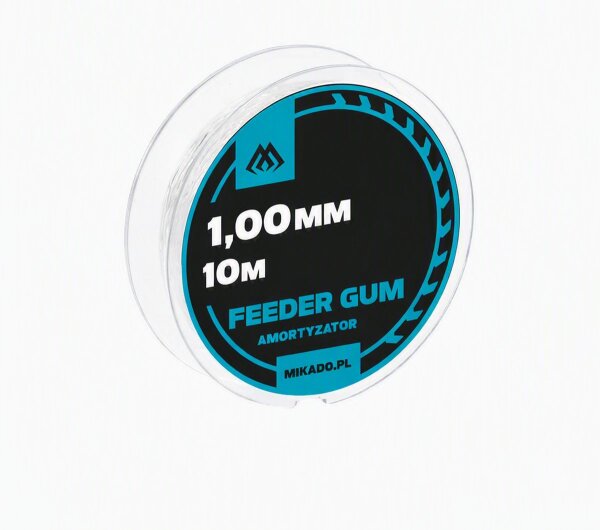 10m FEEDER POWER GUM CLEAR Feedergum Shock Absorber Feedermontage Ø1,0mm/ ca.8kg
