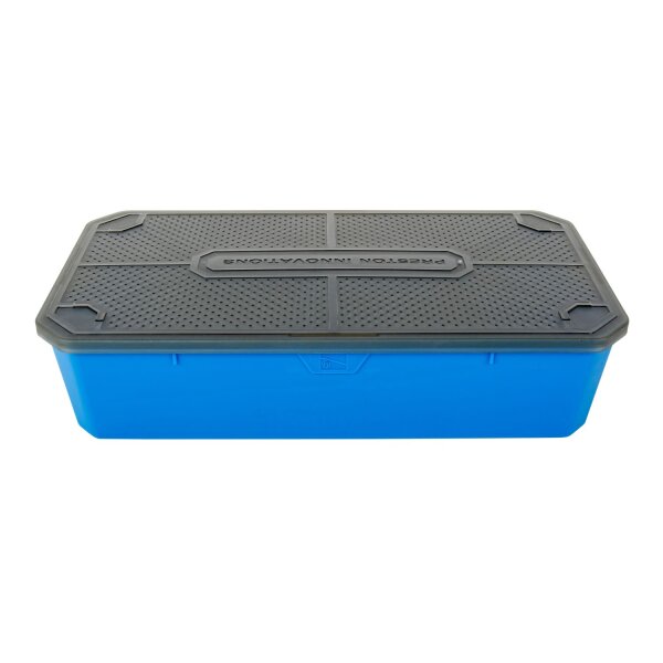 PRESTON 3,4l Bait Tub große Madendose gelochter Deckel Box Köderdose 34x18x8cm