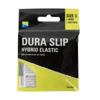 PRESTON DURA SLIP HYBRID ELASTIC - SIZE 3 - gelb- 1,0mm - 3m
