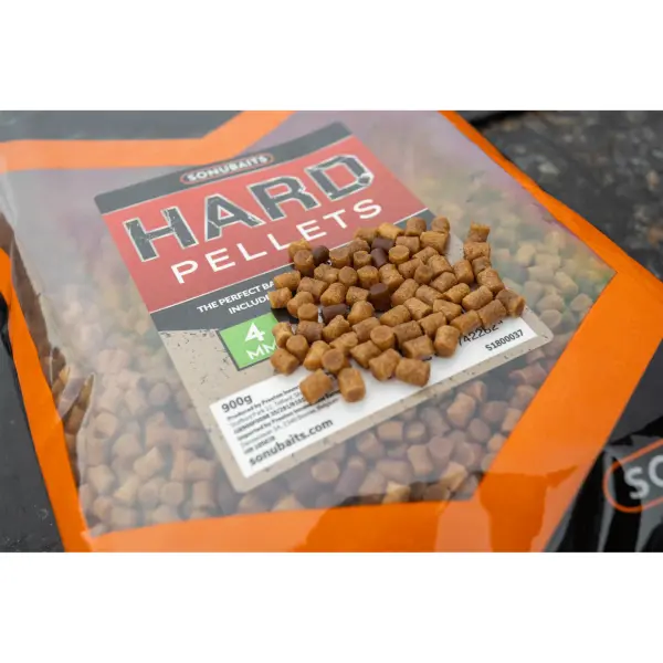 900g 4mm Sonubaits HARD PELLETS sinkende Fisch Öl Feederpellets Futterzusatz