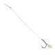 8x MIKADO METHOD FEEDER RIG X-STRONG BARBLESS HOOK Bait Band geflochtener Schnur