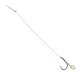 8x MIKADO METHOD FEEDER X-STRONG Haken Rig BARBED mit Bait Band -geflochtener Schnur