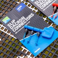 Preston MICRO SLIP DACRON CONNECTOR - blau -Gummizug...