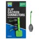 Preston MEDIUM SLIP DACRON CONNECTOR - grün -Gummizug Verbinder für Stippruten