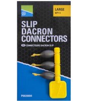Preston LARGE SLIP DACRON CONNECTOR - gelb -Gummizug...
