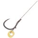 8x 10cm MIKADO METHOD FEEDER MF14 BARBLESS Haken Rig`s mit Bait Band geflochtener Schnur