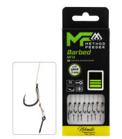 8x 10cm MIKADO METHOD FEEDER Haken Rig mit 7mm Spike...