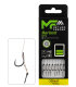 8x 10cm MIKADO METHOD FEEDER Haken Rig mit 7mm Spike Nadel geflochtener Schnur #10 / 0,12 mm