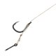 8x 10cm MIKADO METHOD FEEDER Haken Rig mit 7mm Spike Nadel geflochtener Schnur #12 / 0,12 mm