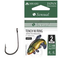 10 x MIKADO TENCH W/RING Ring‑Öhr Schleien...